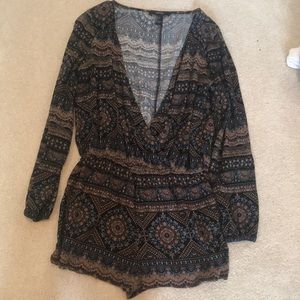 Forever 21 low cut romper